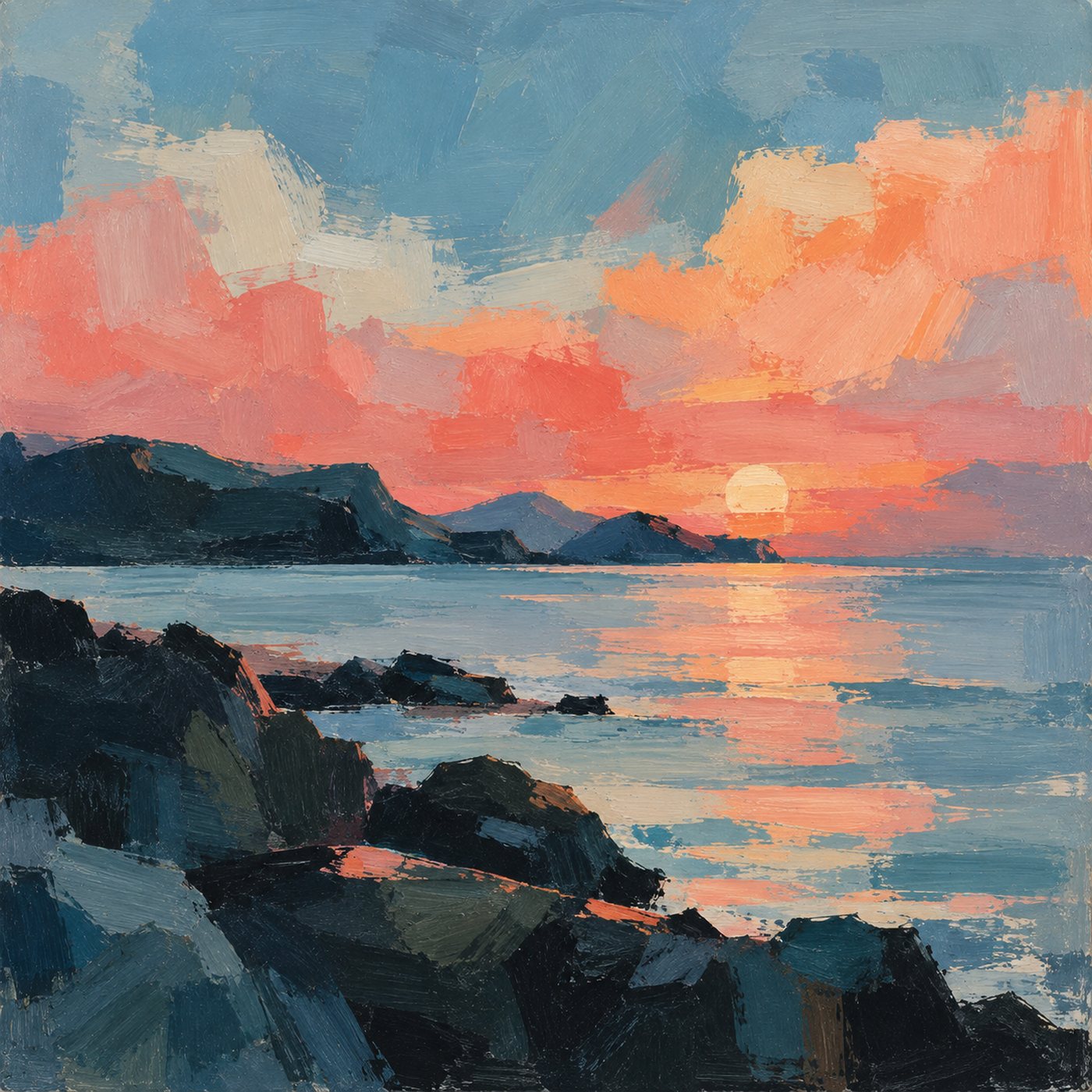 Last Light, Blakeney, limited edition print